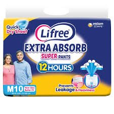 LIFE FREE EXTRA ABSORB M 10 PANTS